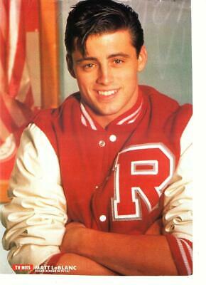 Matt Leblanc teen magazine pinup clipping Friends TV Hits red leather jacket