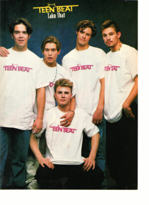Take That teen magazine pinup Teen Beat shirts