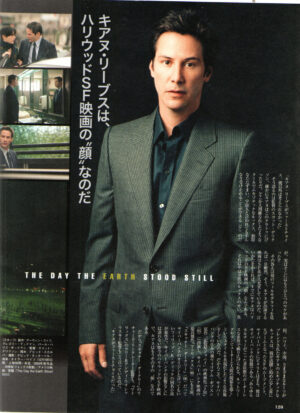 Keanu Reeves teen magazine pinup grey suit Japan
