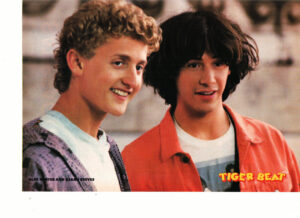 Keanu Reeves Alex Winter teen magazine pinup young lads Tiger Beat
