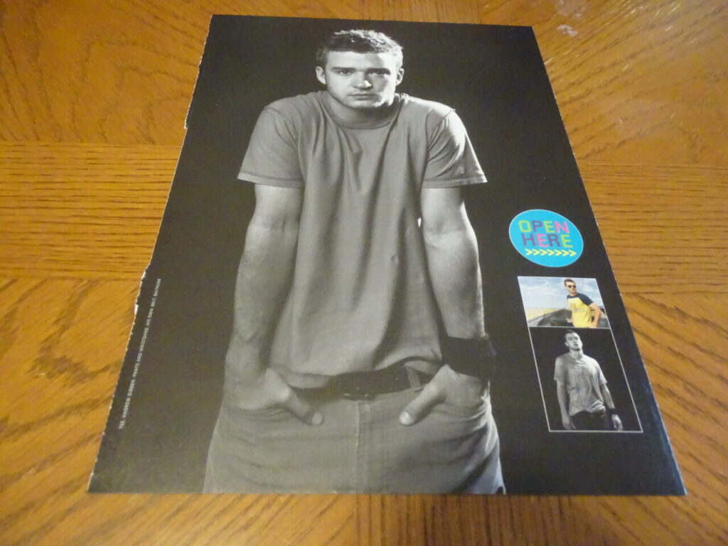 Justin Timberlake teen magazine pinup clipping oh my gosh 