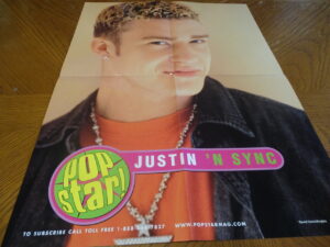 Justin Timberlake Nsync O-town teen magazine poster darling face Pop Star