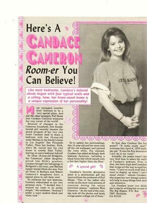 Candace Cameron teen magazine pinup clipping Full House can you believe BB