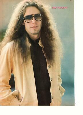 Ted Nugent The Amboy Dukes, teen magazine pinup clipping glasses Teen Beat