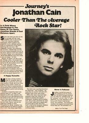 Jonathan Cain teen magazine pinup clipping Rockline Journey 2 page