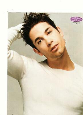 Adam Garcia teen magazine pinup clipping tight white shirt Teen Beat