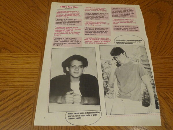 Saved by the Bell New Class teen magazine clipping