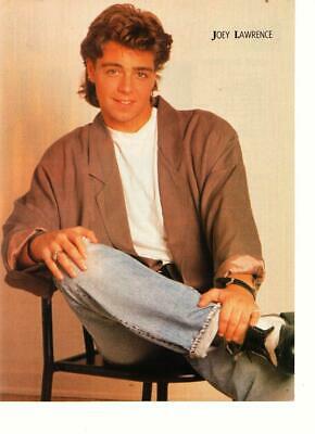 Joey Lawrence teen magazine pinup clipping Blossom black chair Whoa Teen Machine