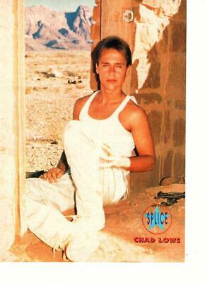 Chad Lowe teen magazine pinup clipping Splice white pants muscles 90's