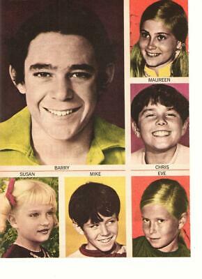 The Brady Bunch teen magazine pinup clipping Barry Susan Maureen