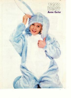 Aaron Carter teen magazine pinup clipping 90's bunny suit Tiger Beat