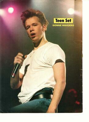 Donnie Wahlberg New Kids on the block teen magazine pinup clipping Teen Set