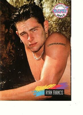 Ryan Francie shirtless beach nipple teen idol pinup