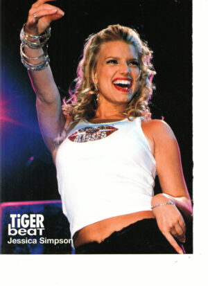 Jessica Simpson teen magazine pinup dancing Tiger Beat