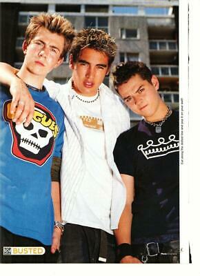 Busted teen magazine pinup clipping boyband Top of Pops 90s