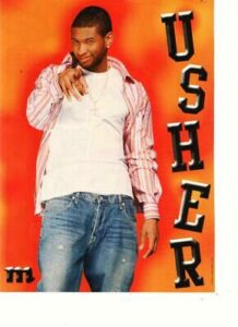 Usher teen magazine pinup clipping pointing at you M magazine teen idol ...