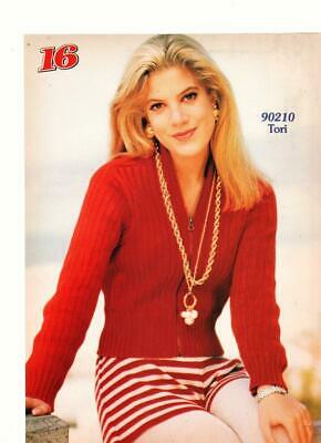 Tori Spelling Paul Popowich teen magazine pinup clipping Beverly Hills 90210
