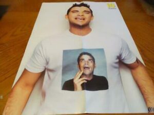 Robbie Williams Take That teen magazine poster clipping 16 magazine