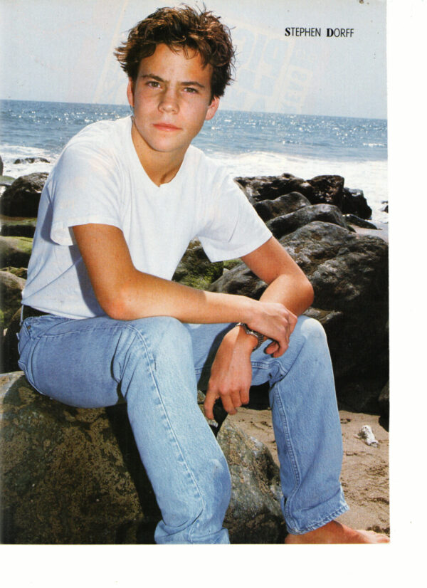 Stephen Dorff teen magazine pinup clipping at the beach Teen Machine