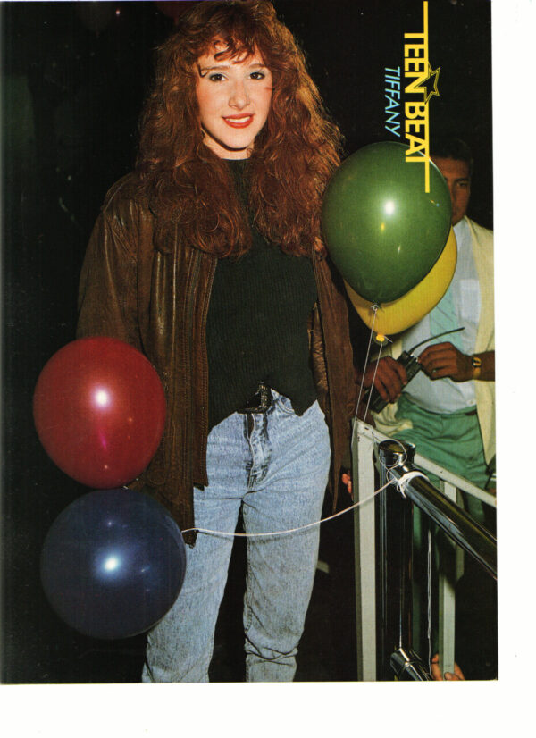 Tiffany George Michael teen magazine pinup balloons Teen Beat