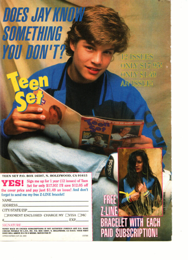 Jay Ferguson reading teen set magazine