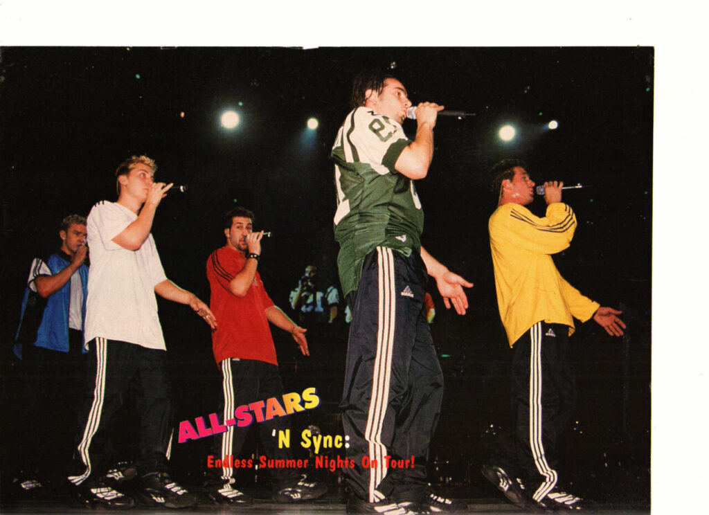 Nsync 90s first USA tour All Stars pinup teen idols