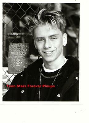 Jeremy Jordan 8x10 HQ Photo from negative black and white chain fence Teen Idol