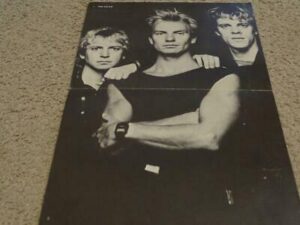 The Police teen magazine poster clipping Teen Beat Tiger Beat crossed arms