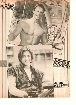 Judd Nelson Marc Singer teen magazine pinup clipping shirtless