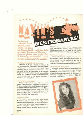 Mayim Bialik teen magazine pinup clipping bad son Tuttii Frutti Mentionables 90s