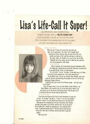 Danielle Chase teen magazine pinup clipping My So Called Life Tutti Frutti