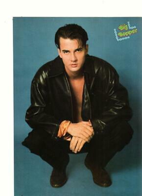 Tommy Page Corin Nemec teen magazine pinup clipping shirtless leather jacket
