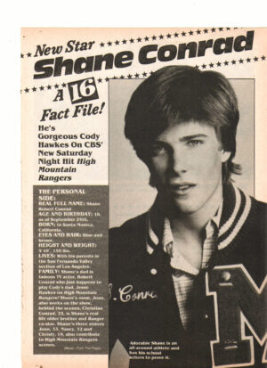 Shane Conrad teen magazine clipping new star 16 magazine