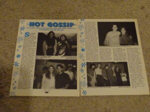 Saved by the Bell New Class teen magazine clipping hot gossip