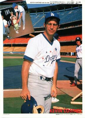Kevin Costner Edward Furlong teen magazine pinup clipping Dodgers baseball