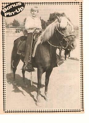 Ricky Schroder teen magazine pinup clipping 16 magazine riding a horse cowboy