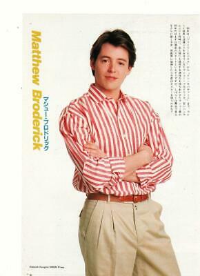 Matthew Broderick teen magazine pinup clipping Japan crossed arms 80's teen idol