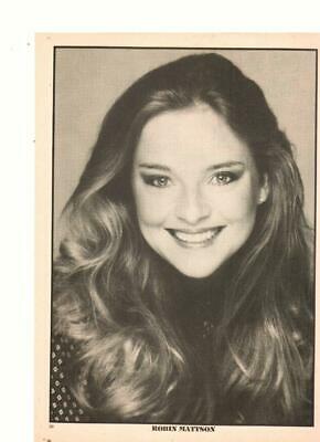 Robin Mattison teen magazine pinup clipping 1980's Teen Idol