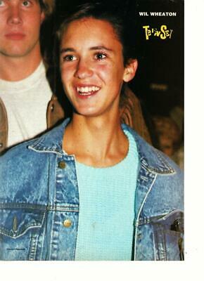 Wil Wheaton Alyssa Milano teen magazine pinup clipping jean jacket Teen Set