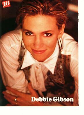 Debbie Gibson Glenn Medeiros teen magazine pinup clipping hair up 16 magazine