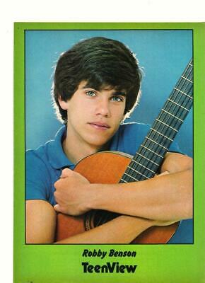 Robby Benson teen magazine pinup clipping Teen View guitar 1970's
