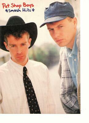 Pet Shop Boys teen magazine pinup clipping black tie Smash Hits