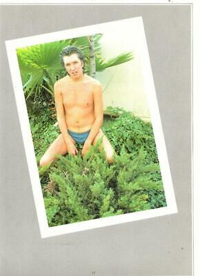Sex Pistols Steve Jones teen magazine pinup clipping shirtless swim suit squat