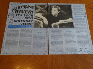 River Phoenix teen magazine clipping 18th birthday Bash