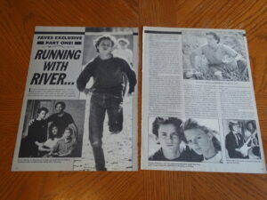 River Phoenix teen magazine clipping running with River