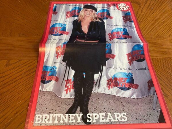 Britney Spears O-town teen magazine poster clipping pix cutting Planet Hollywood