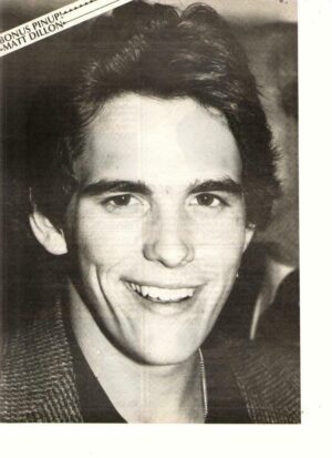 Matt Dillon teen magazine pinup clipping Bop Teen Idol beautiful smile Teen Beat