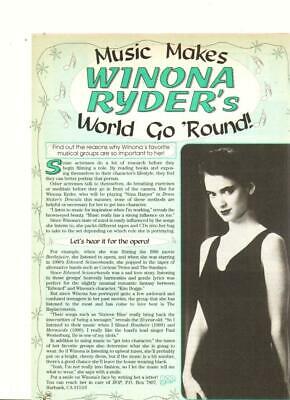 Winona Ryder teen magazine pinup clippings Little Women Bop 90's
