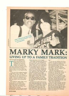 Marky Mark Wahlberg teen magazine pinup clipping Teen Idols Teen Dream 90's