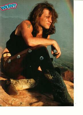 Scott Weinger Jon Bon Jovi teen magazine pinup clipping Wow rocks rainbo
